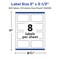 Avery Glossy White Rectangle Labels with Sure Feed, 2" x 3.5"